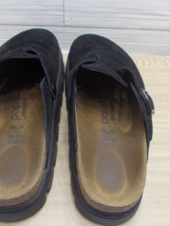 Birkenstock Boston Papillio Chunky Suede Leather Shoes Women's 8 Narrow Fit - Picture 4 of 5